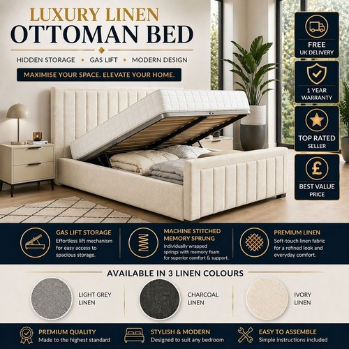 Ottoman storage bed - bed, panel