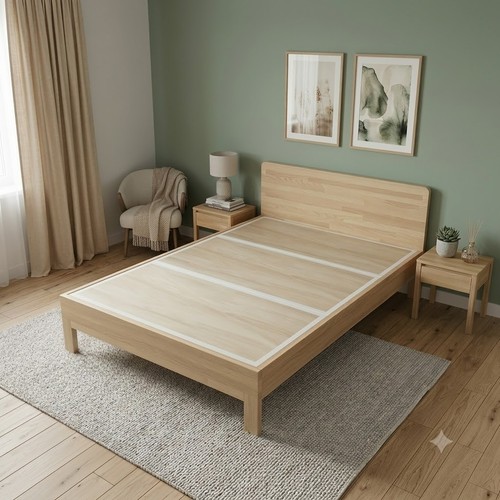 Premium wood bed base support - bed,
