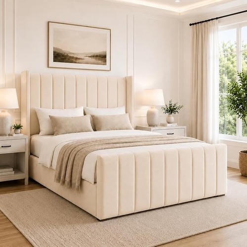 Winged vertical panel - winged, plush