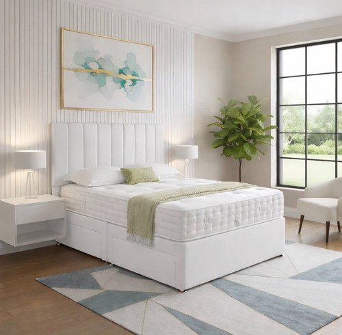 Plush divan bed set with - plush,