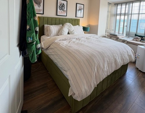Lucille dfs bed frame olive - bed, frame,