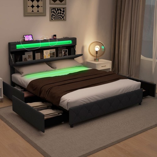 Modern upholstered bed king - upholstered,