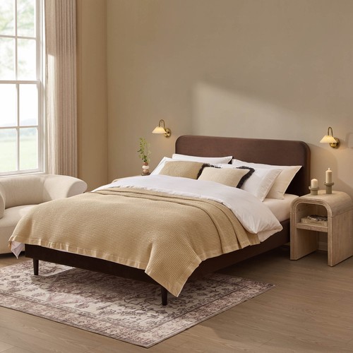 Dusk ascot cappuccino velvet - cappuccino,