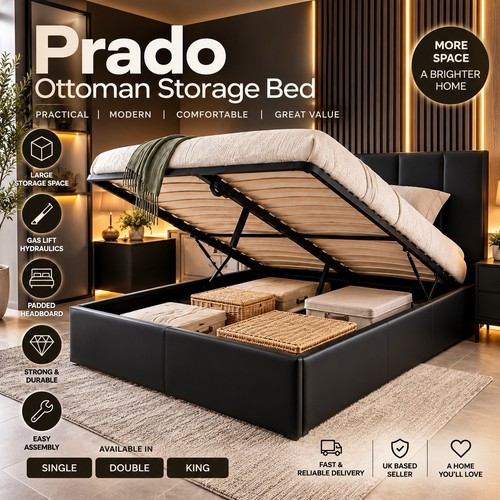 Prado ottoman storage bed - ottoman,