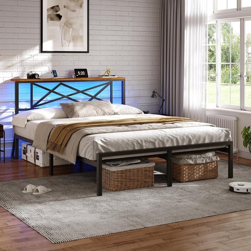 King size bed frame - bed,
