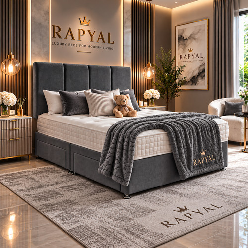 Plush divan bed - plush, with