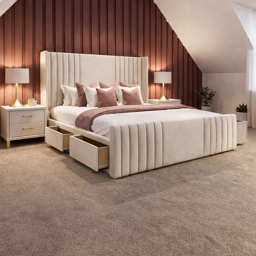 Divan bed base with - divan, mattress