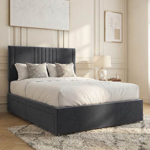 Plush divan base bed set - plush,