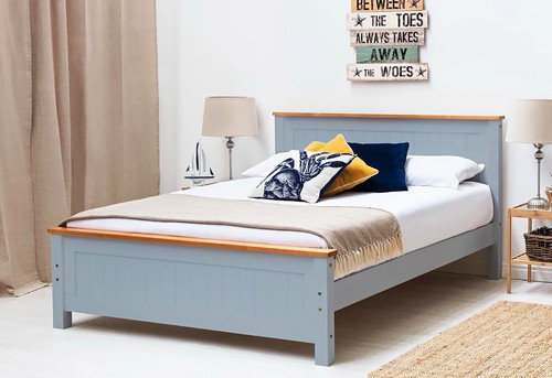 Rostherne grey wooden - wooden, bed