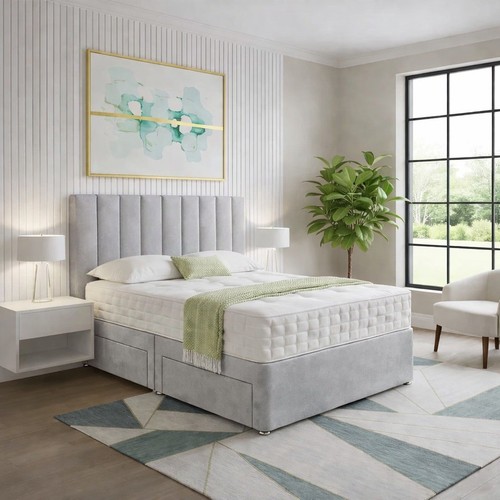 Reinforced divan bed - reinforced, memory