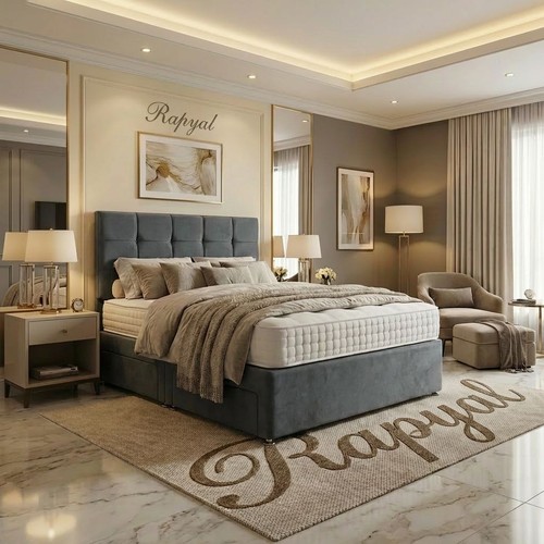 Plush divan bed set with - plush,