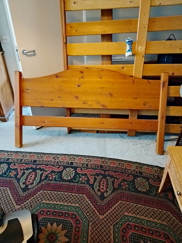 King solid wood bed - king,