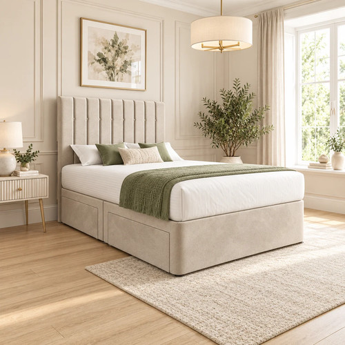 Luxury divan bed with storage - luxury,