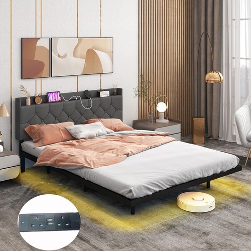King size modern platform bed - modern,
