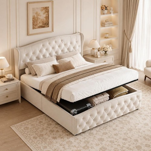 King size ottoman bed - king,