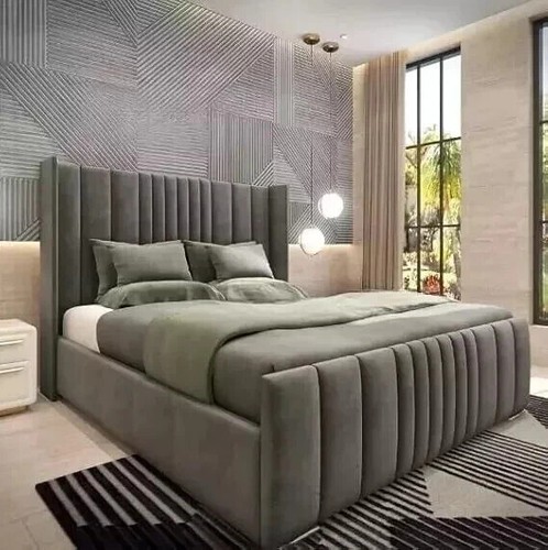 Ottoman bed winged plush - bed,