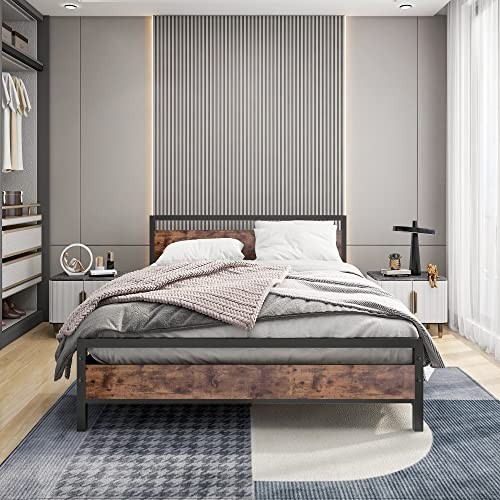 King size bed frame - with, wood