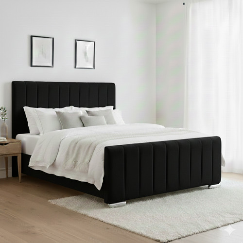 Luxury line panel bed frame - line,